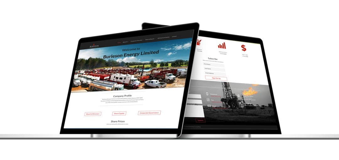 New website for Burleson Energy LTD Live