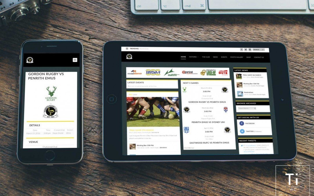 Penrith Rugby Site Re-Launch